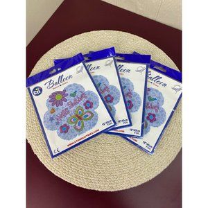 Lot of 5 CTI Industries Foil Inflatable Balloon 18” Happy Birthday